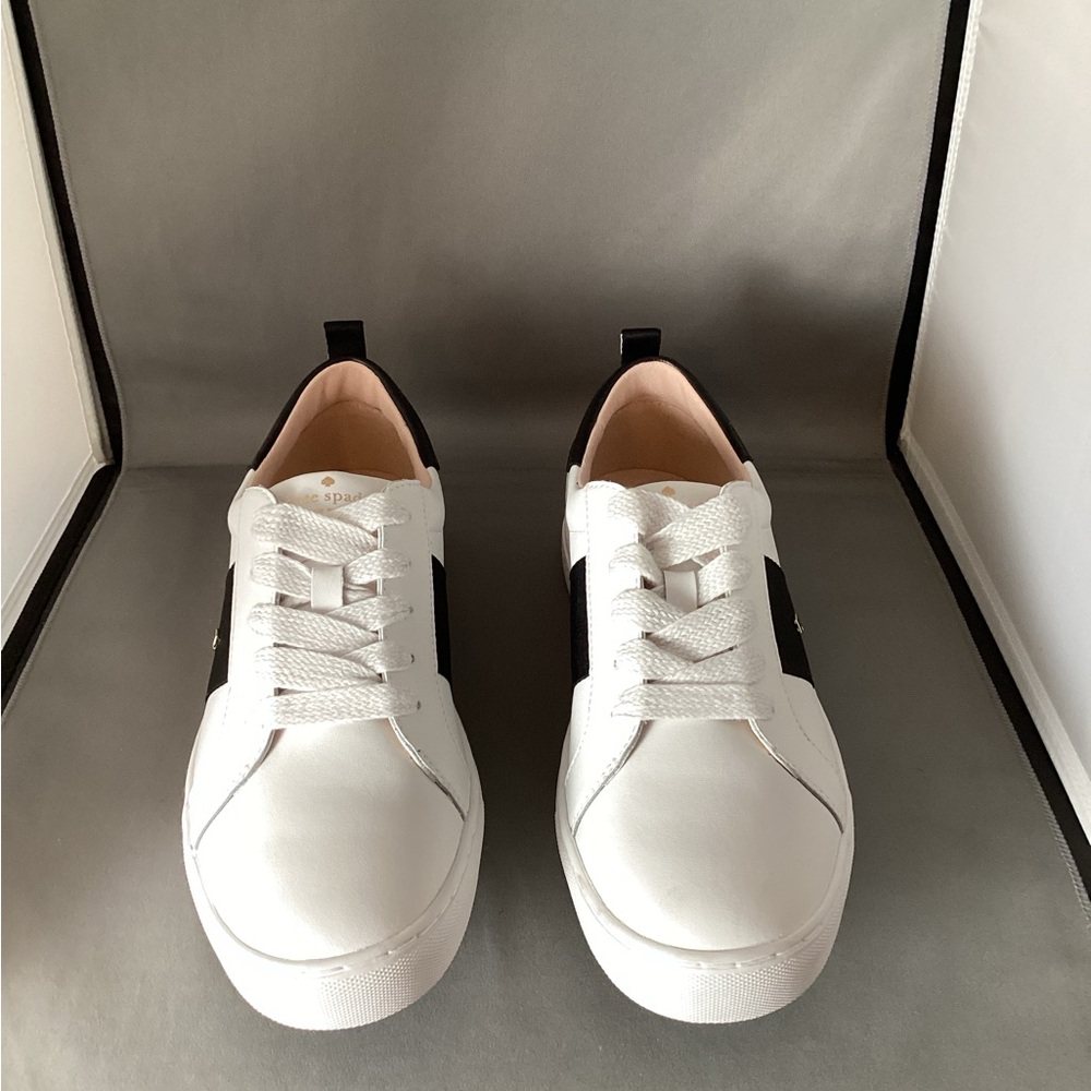 Kate Spade white with black Ardon sneaker shoes - Picture 5 of 10